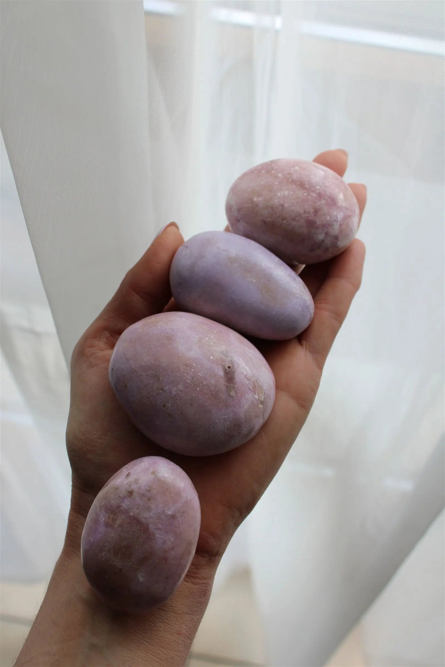 Grand galet de lépidolite tons roses AU CHOIX - Aurore Lune