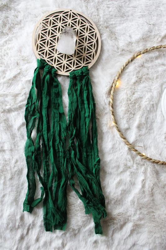 IDEE CADEAU * fleur de vie soie faite maison * - Aurore Lune