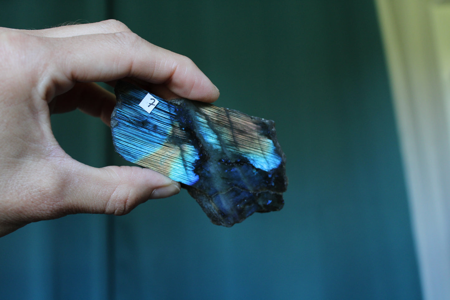 Morceau de labradorite mi-brute AU CHOIX menu déroulant - Aurore Lune