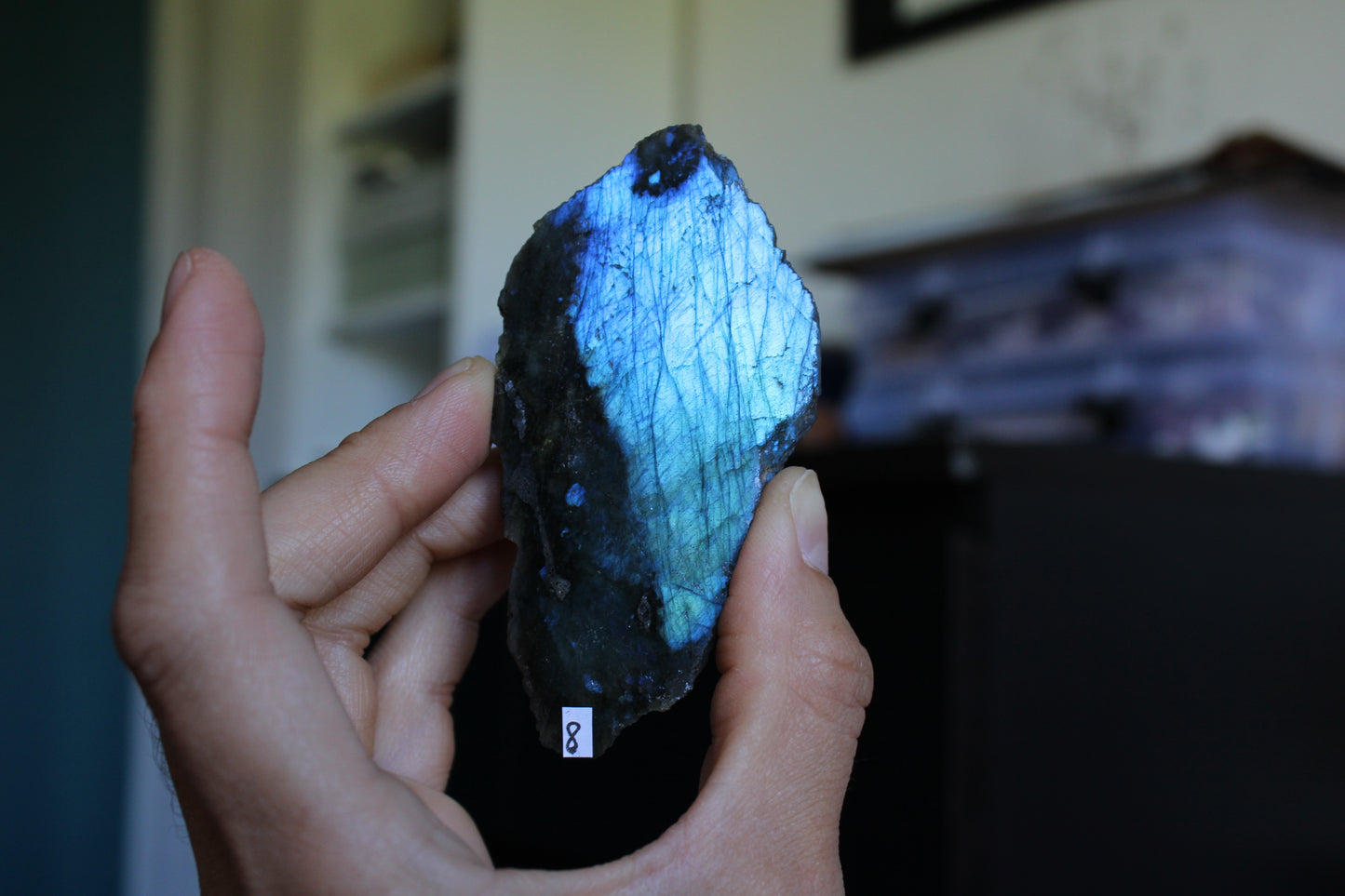 Morceau de labradorite mi-brute AU CHOIX menu déroulant - Aurore Lune