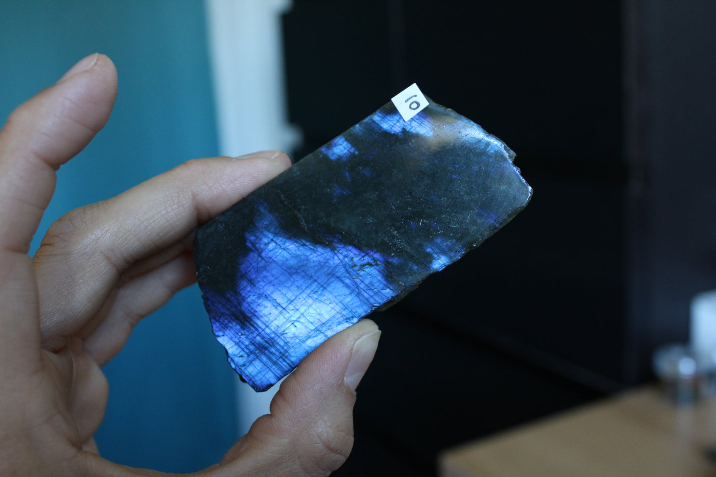 Morceau de labradorite mi-brute AU CHOIX menu déroulant - Aurore Lune