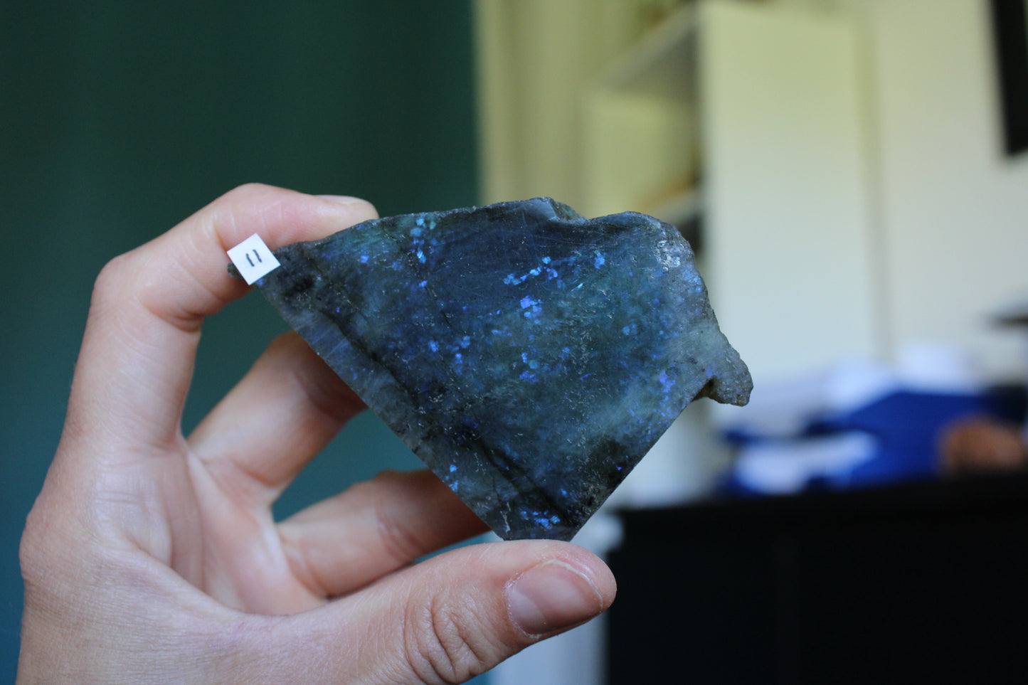 Morceau de labradorite mi-brute AU CHOIX menu déroulant - Aurore Lune