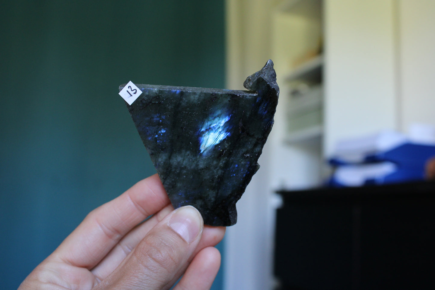 Morceau de labradorite mi-brute AU CHOIX menu déroulant - Aurore Lune