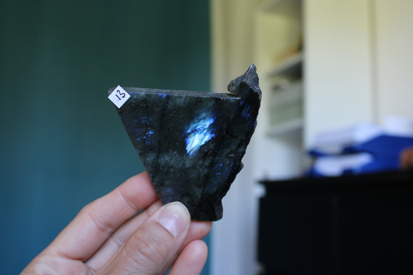 Morceau de labradorite mi-brute AU CHOIX menu déroulant - Aurore Lune