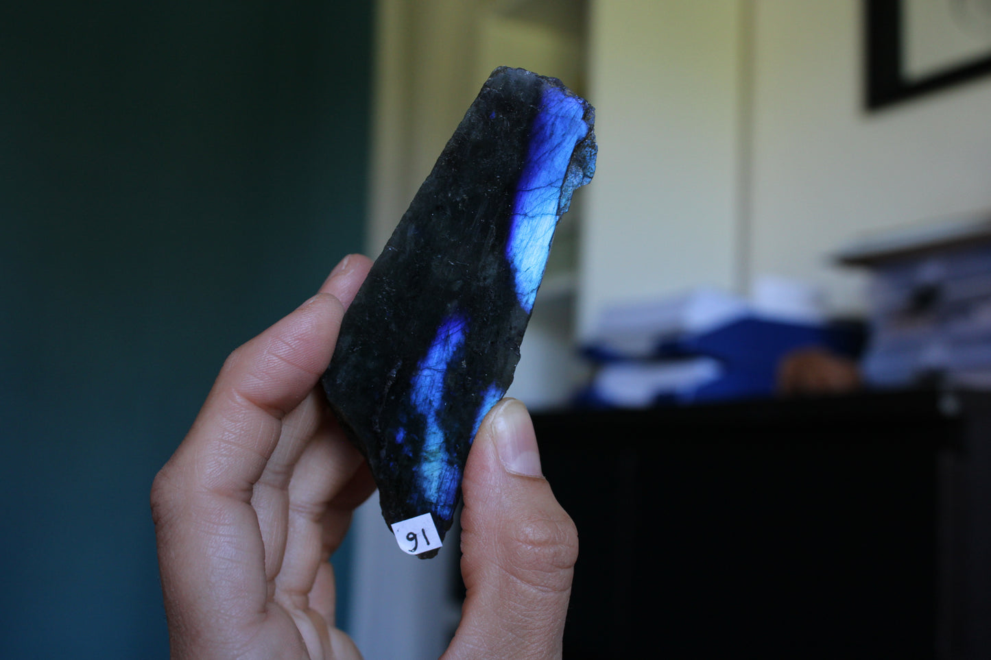 Morceau de labradorite mi-brute AU CHOIX menu déroulant - Aurore Lune