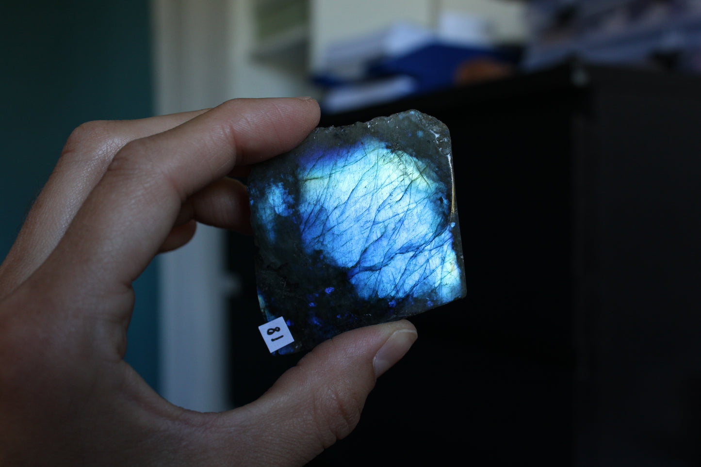 Morceau de labradorite mi-brute AU CHOIX menu déroulant - Aurore Lune