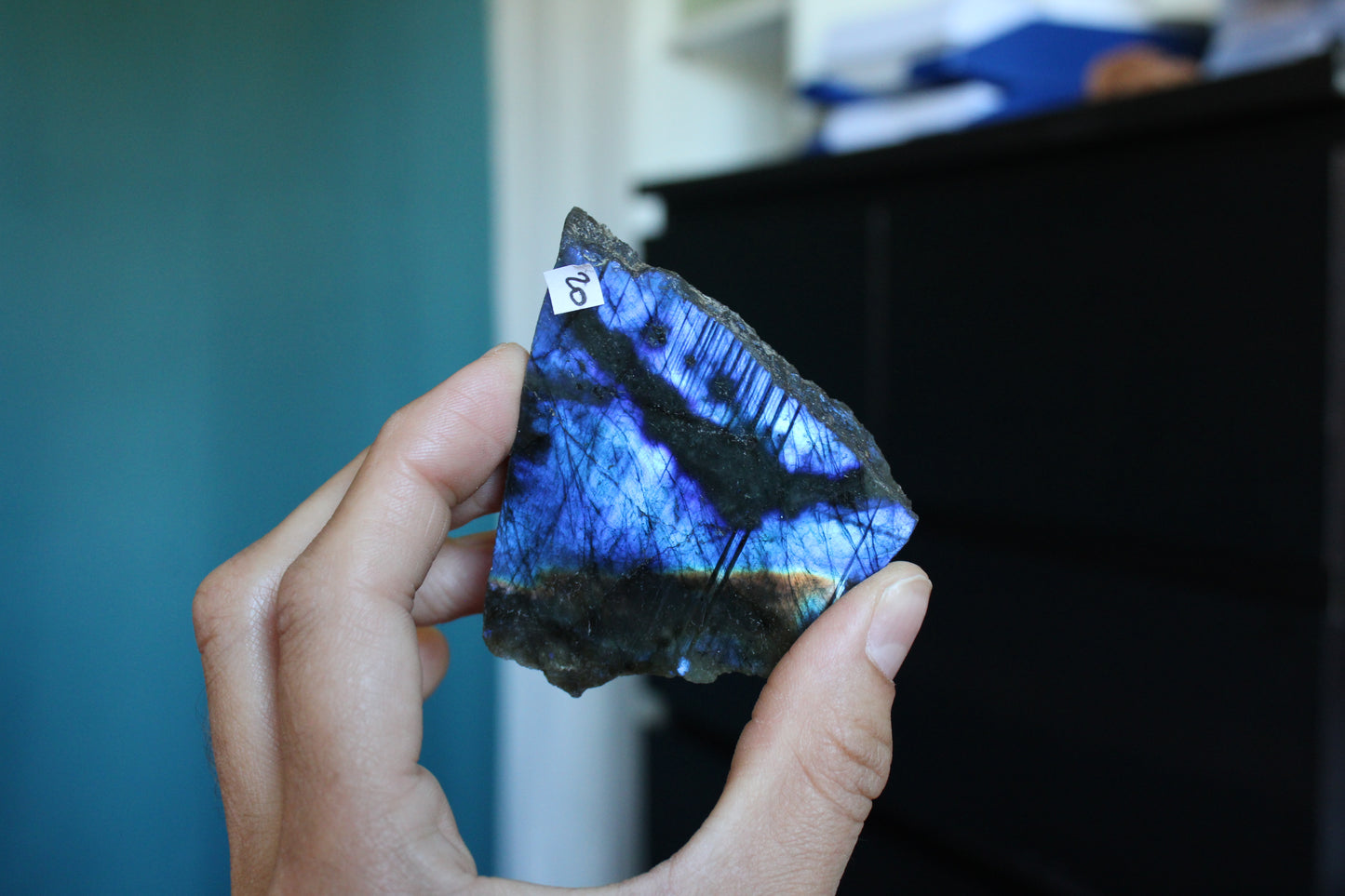 Morceau de labradorite mi-brute AU CHOIX menu déroulant - Aurore Lune
