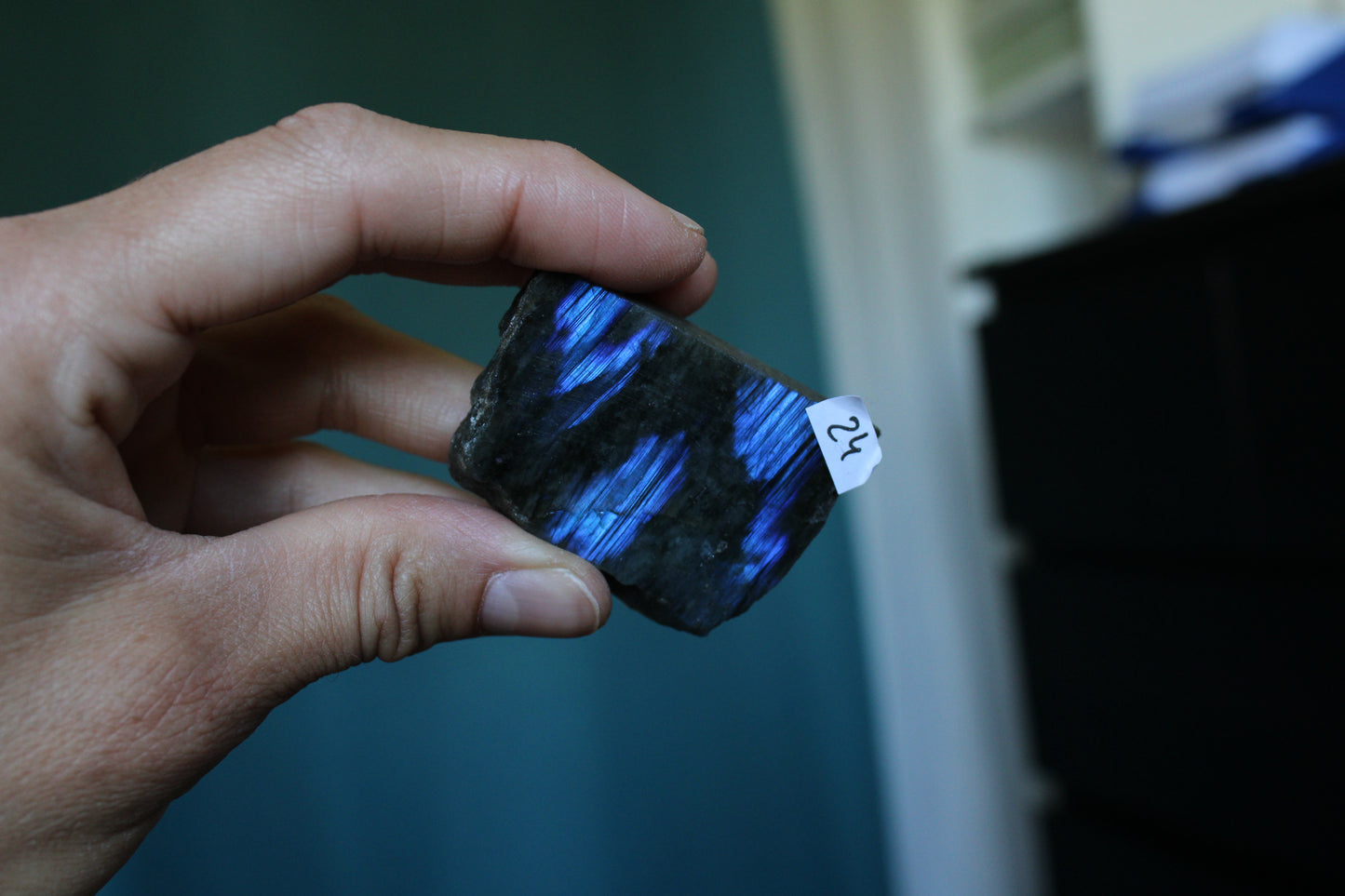 Morceau de labradorite mi-brute AU CHOIX menu déroulant - Aurore Lune
