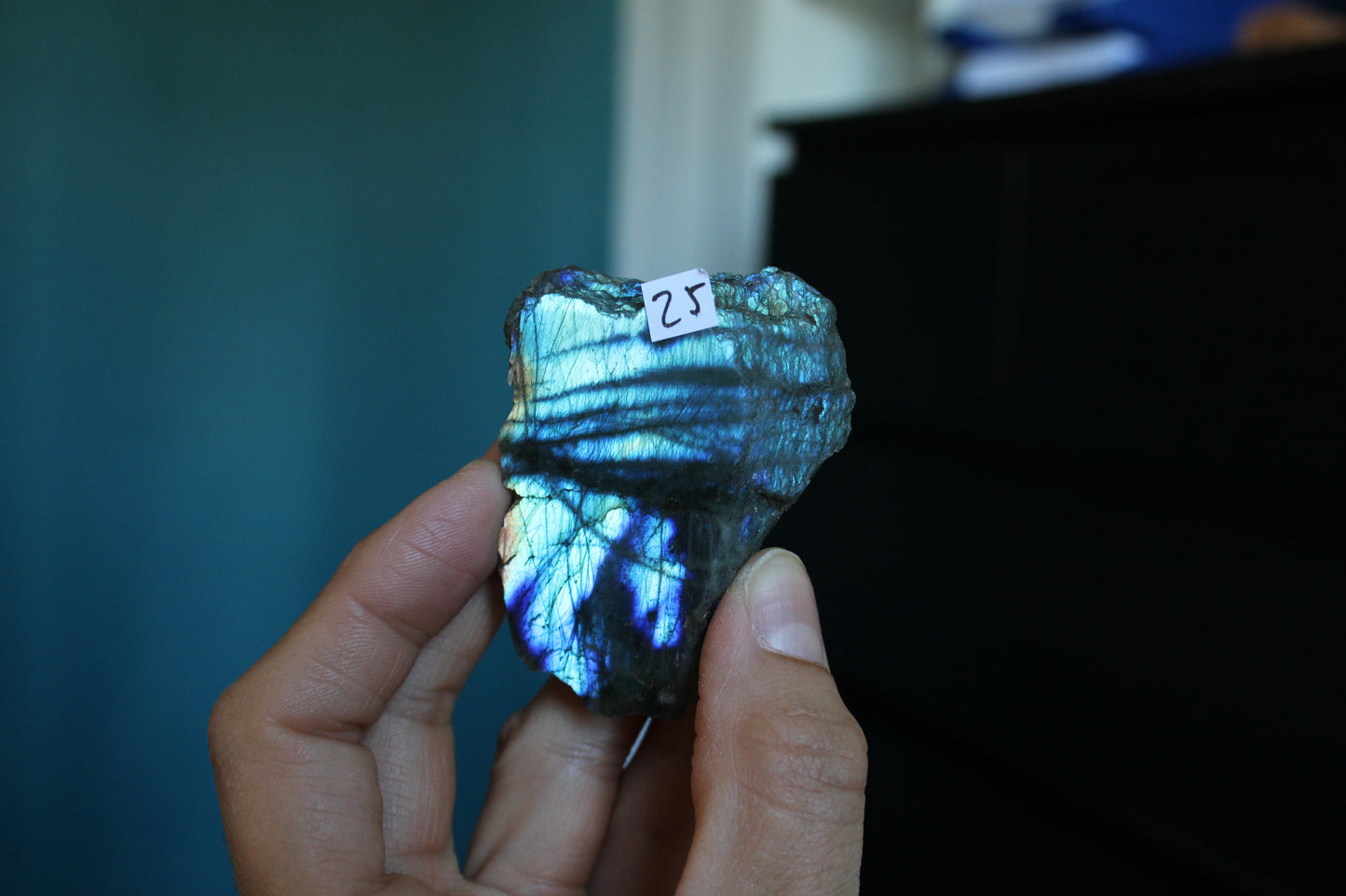 Morceau de labradorite mi-brute AU CHOIX menu déroulant - Aurore Lune