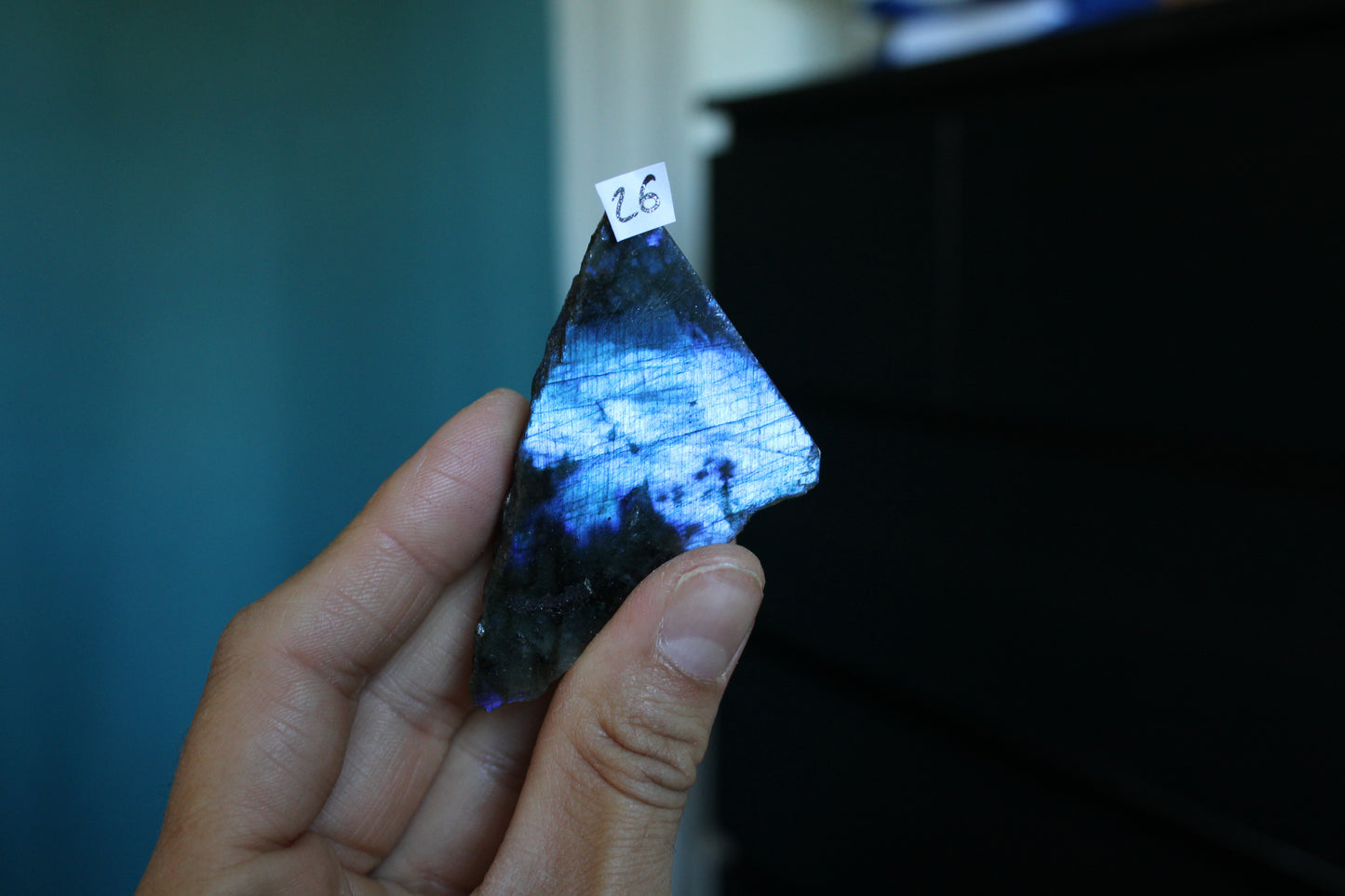 Morceau de labradorite mi-brute AU CHOIX menu déroulant - Aurore Lune