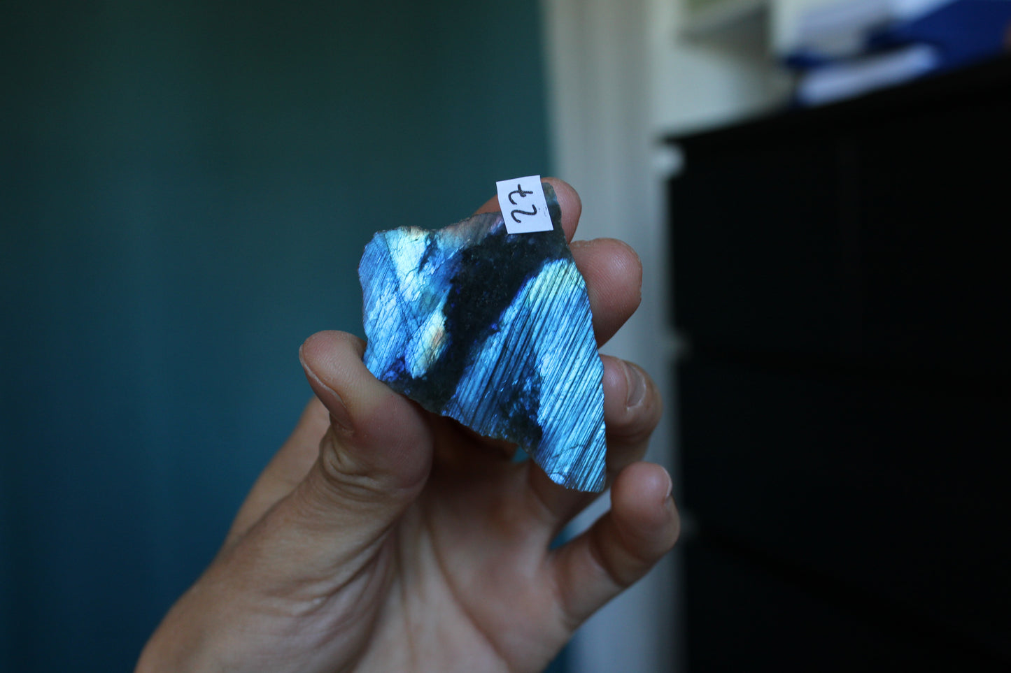 Morceau de labradorite mi-brute AU CHOIX menu déroulant - Aurore Lune