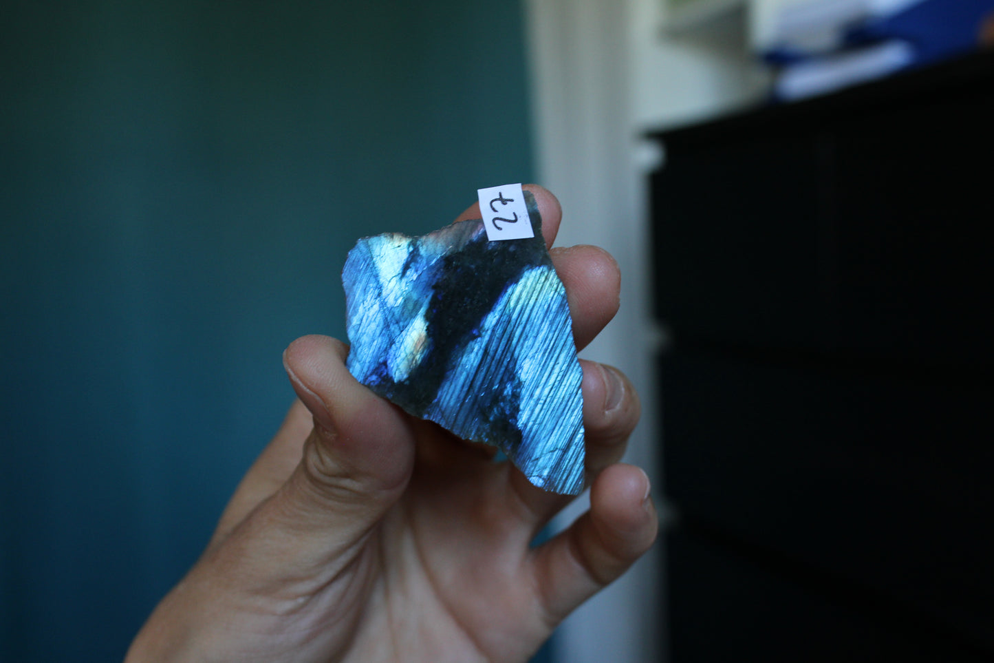 Morceau de labradorite mi-brute AU CHOIX menu déroulant - Aurore Lune