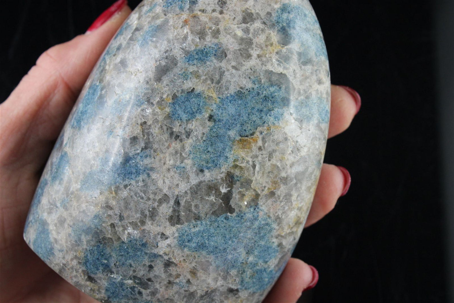 " Jaspe K2" granite nodules d'azurite à poser - Aurore Lune
