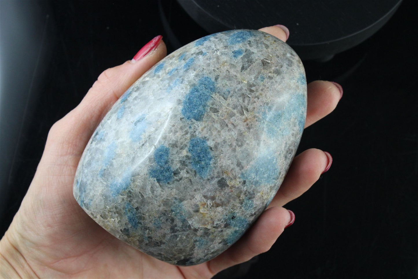 " Jaspe K2" granite nodules d'azurite à poser - Aurore Lune