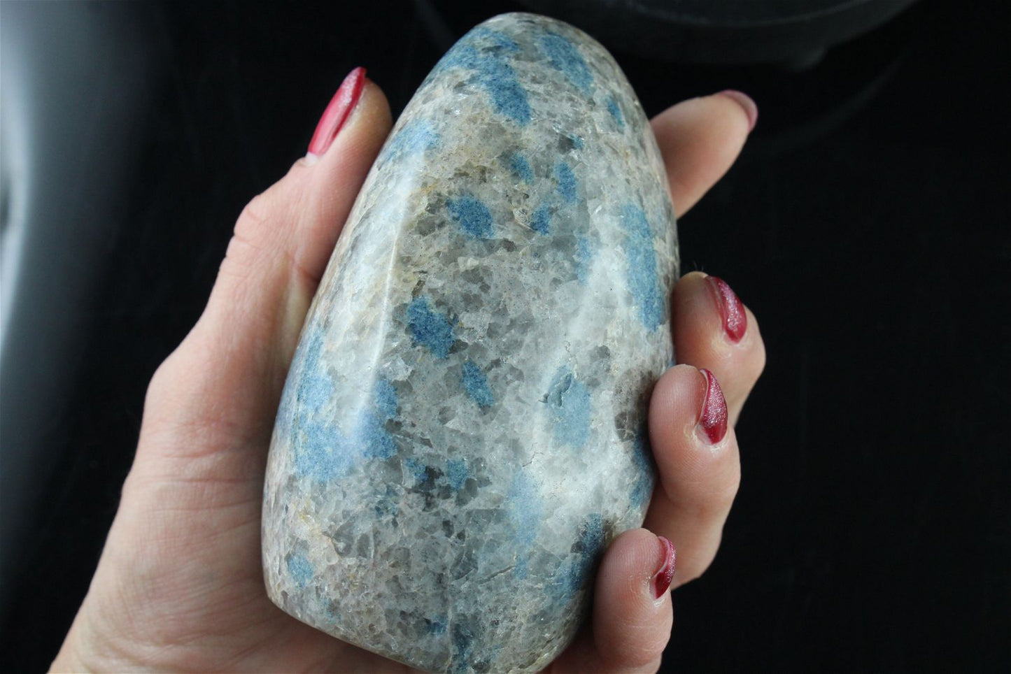" Jaspe K2" granite nodules d'azurite à poser - Aurore Lune