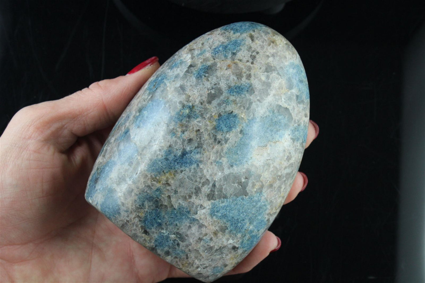 " Jaspe K2" granite nodules d'azurite à poser - Aurore Lune