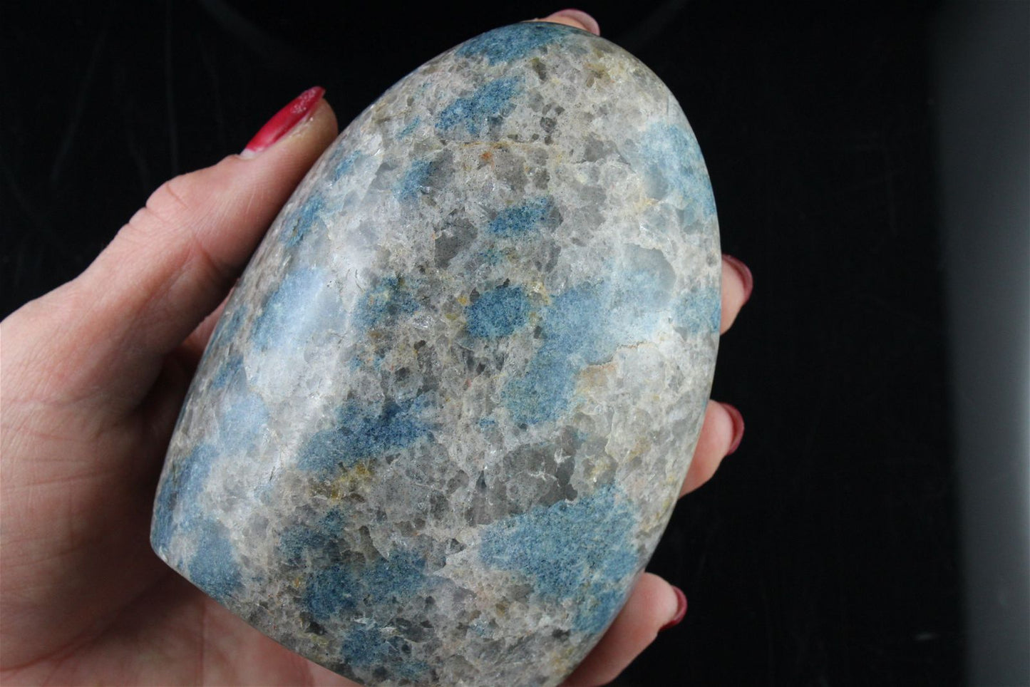 " Jaspe K2" granite nodules d'azurite à poser - Aurore Lune