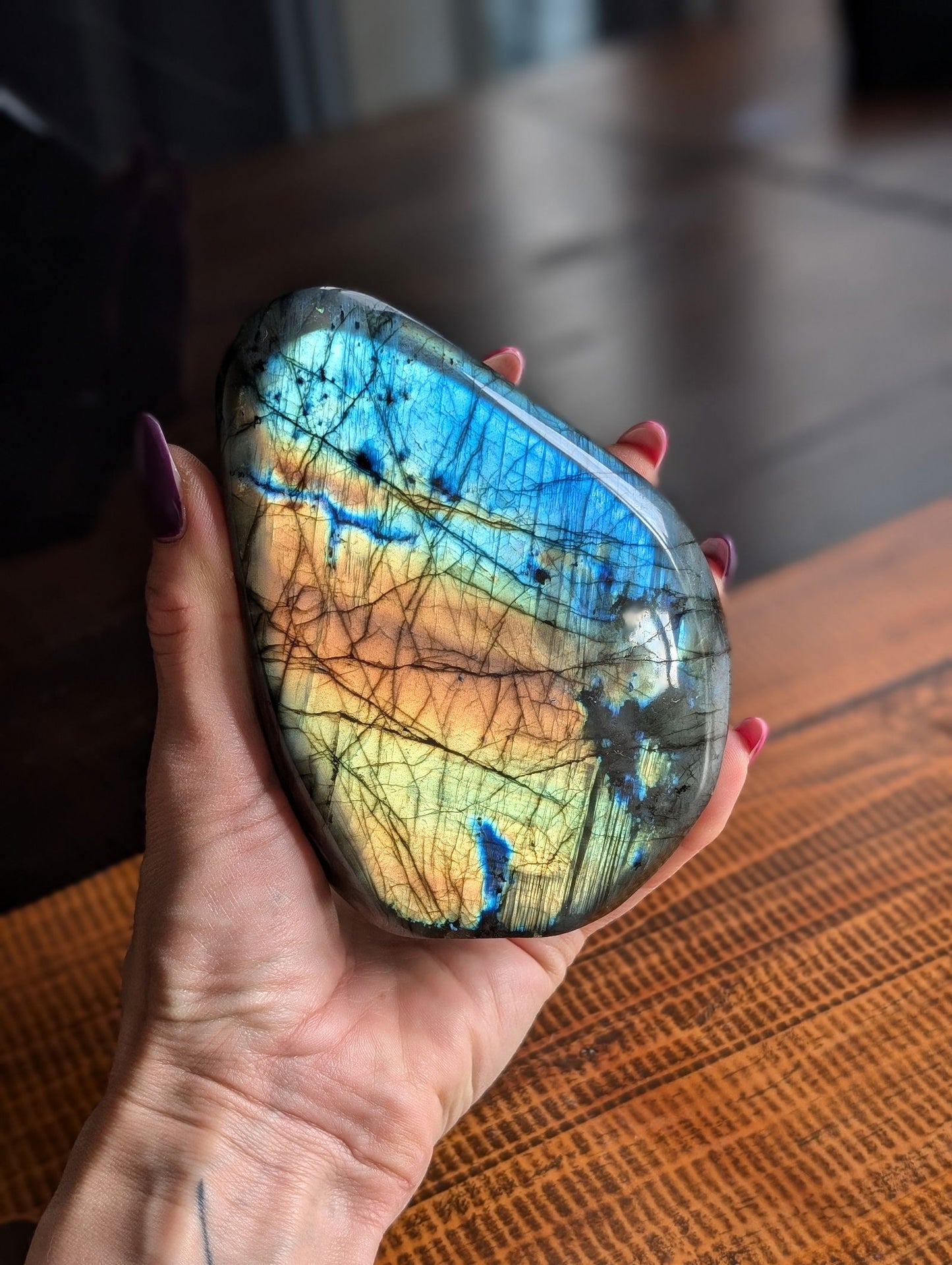 Labradorite à poser - Aurore Lune