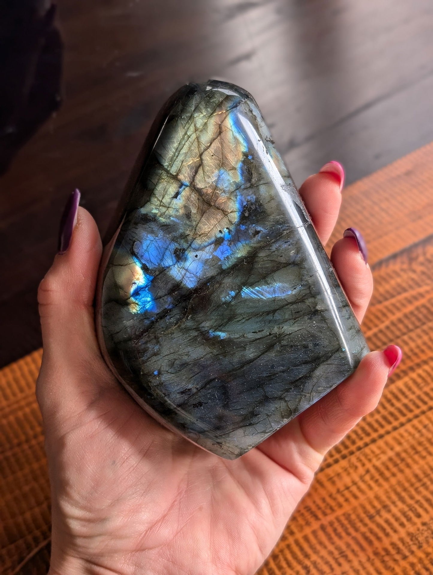 Labradorite à poser - Aurore Lune
