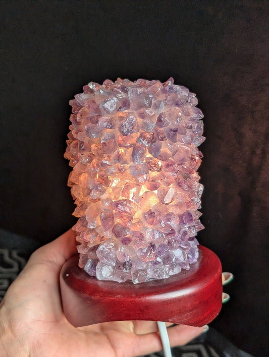 Lampe améthyste - Aurore Lune