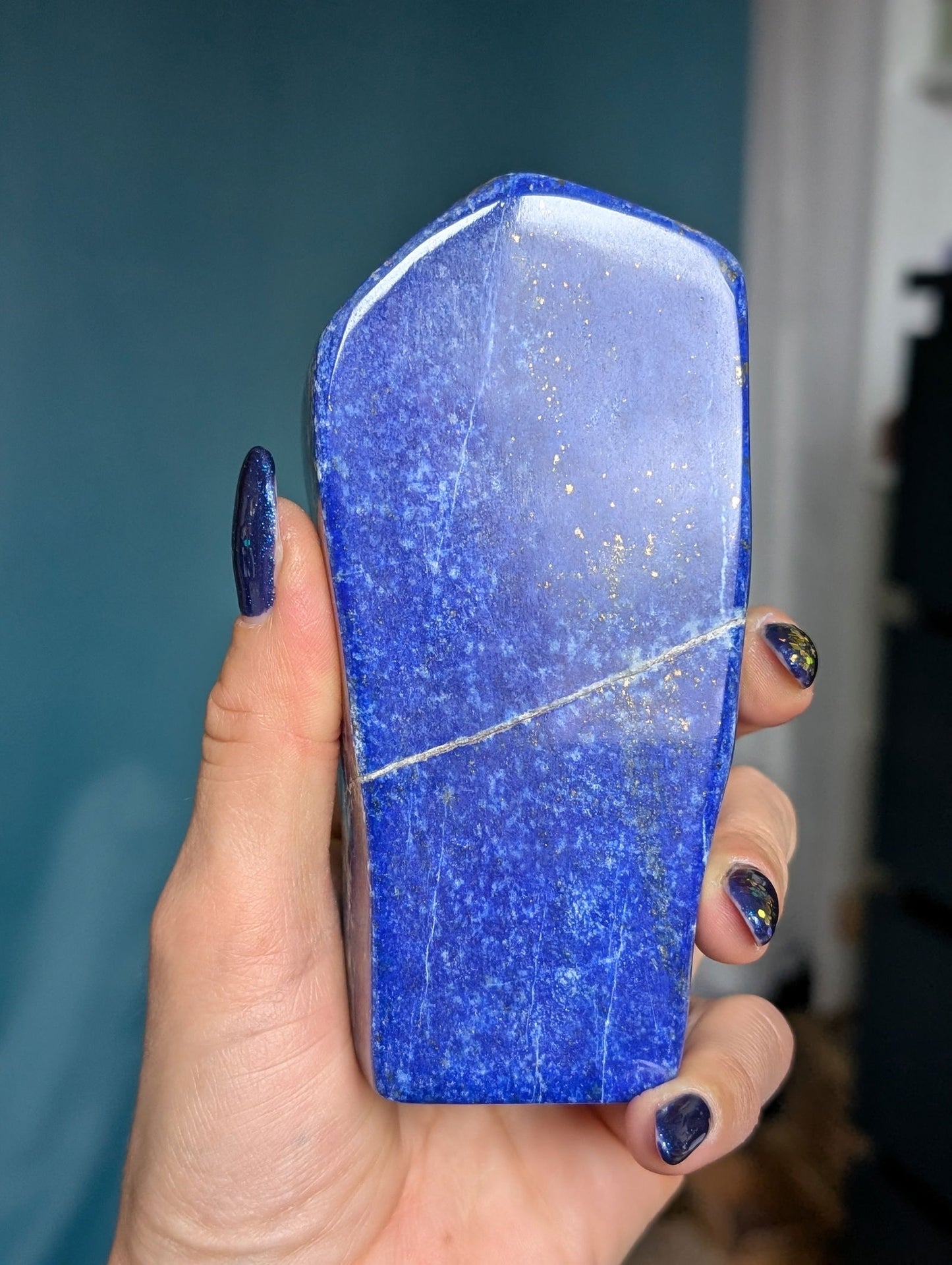 Lapis lazuli à poser - Aurore Lune