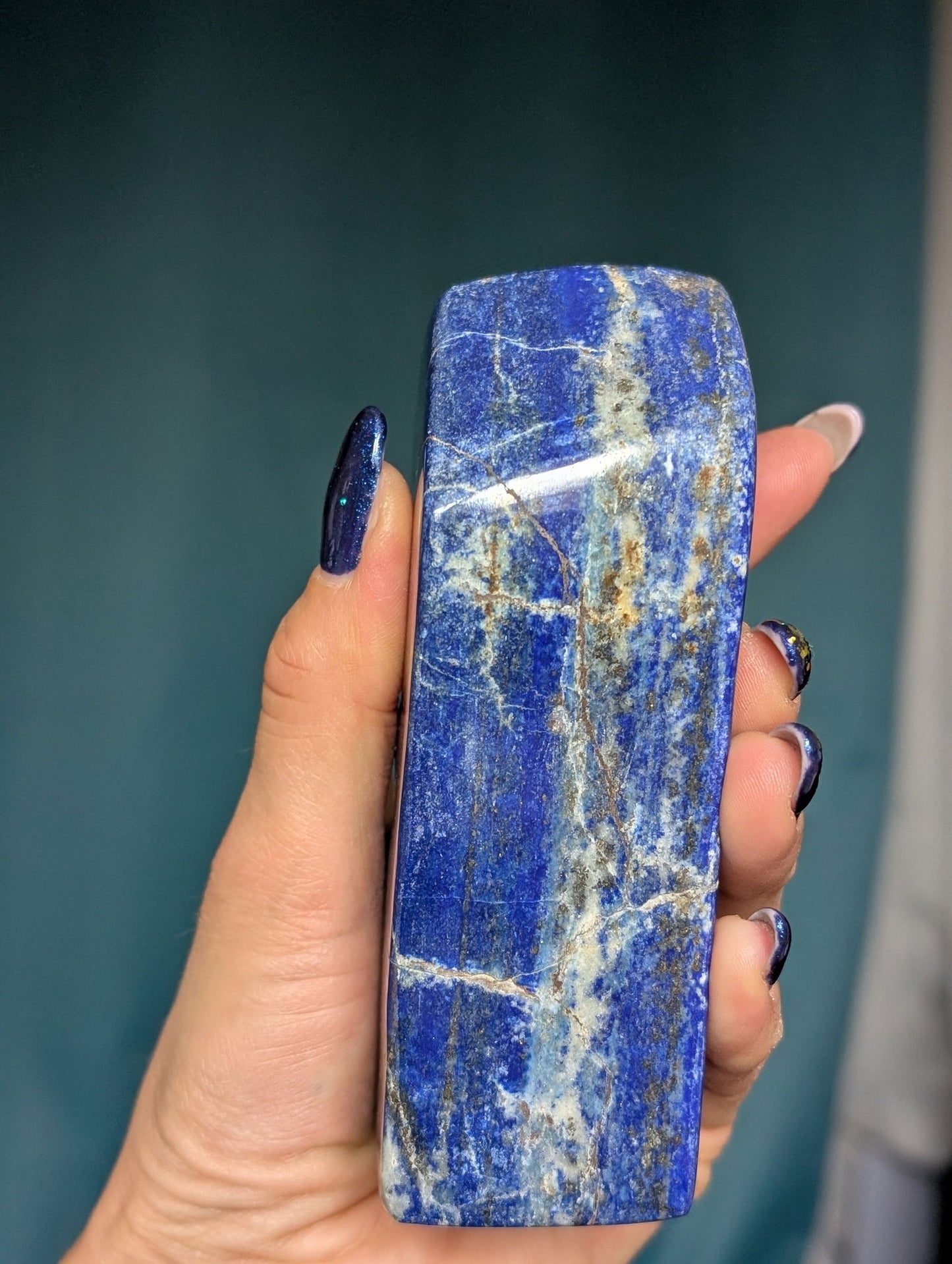 Lapis lazuli à poser - Aurore Lune