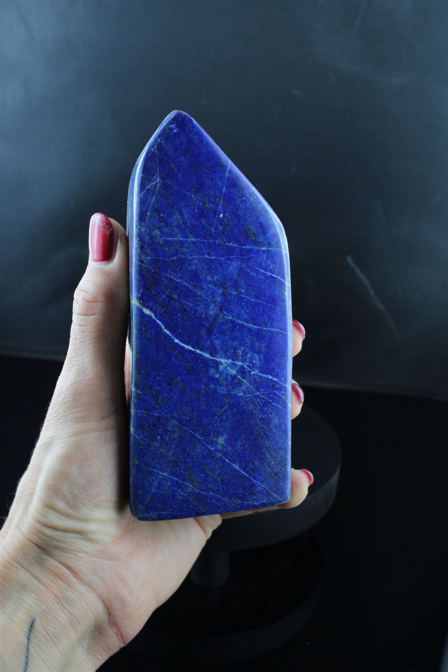 Lapis lazuli à poser LEGEREMENT ABIMEE SUR LE COTE - Aurore Lune