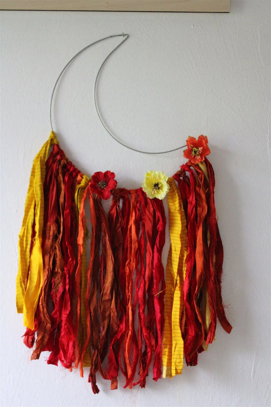 Lune Fleurie - Soie Indienne - Aurore Lune