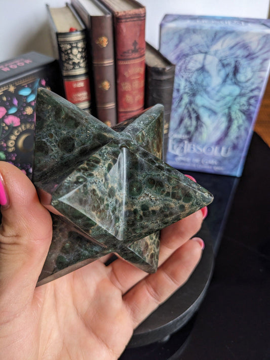 Merkaba en jaspe kambaba ou crocodile - Aurore Lune