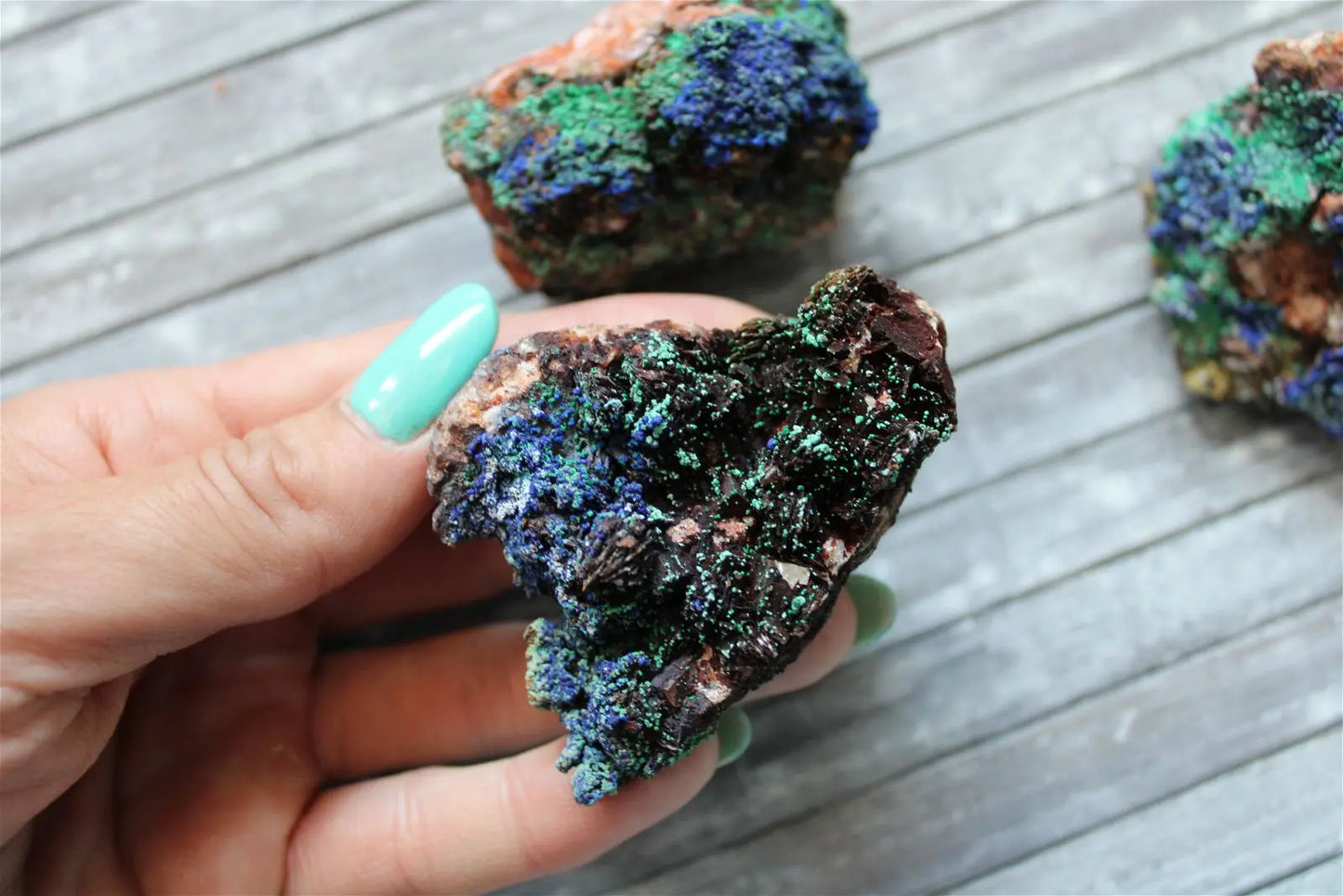 Morceau d'azurite malachite au choix COLIS - Aurore Lune