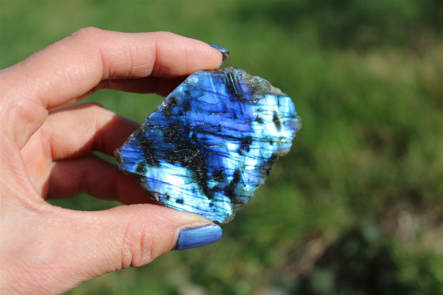 Morceau de labradorite mi-brute AU CHOIX menu déroulant - Aurore Lune