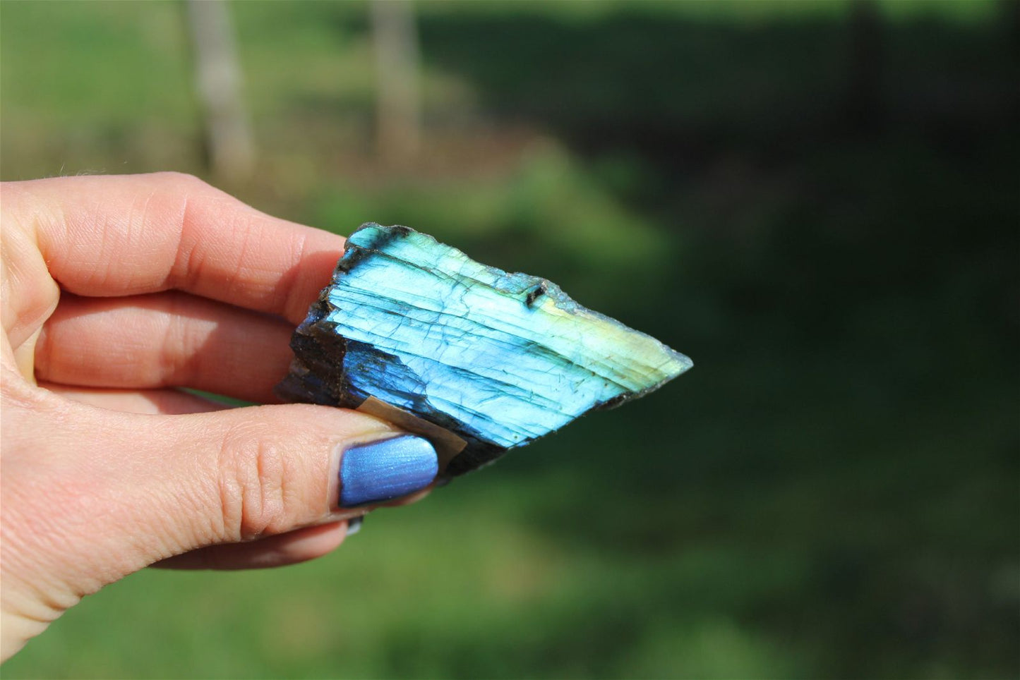 Morceau de labradorite mi-brute AU CHOIX menu déroulant - Aurore Lune