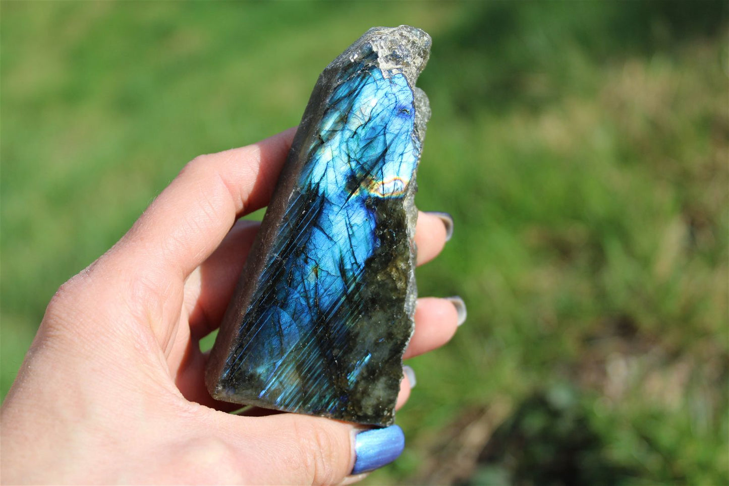 Morceau de labradorite mi-brute AU CHOIX menu déroulant - Aurore Lune
