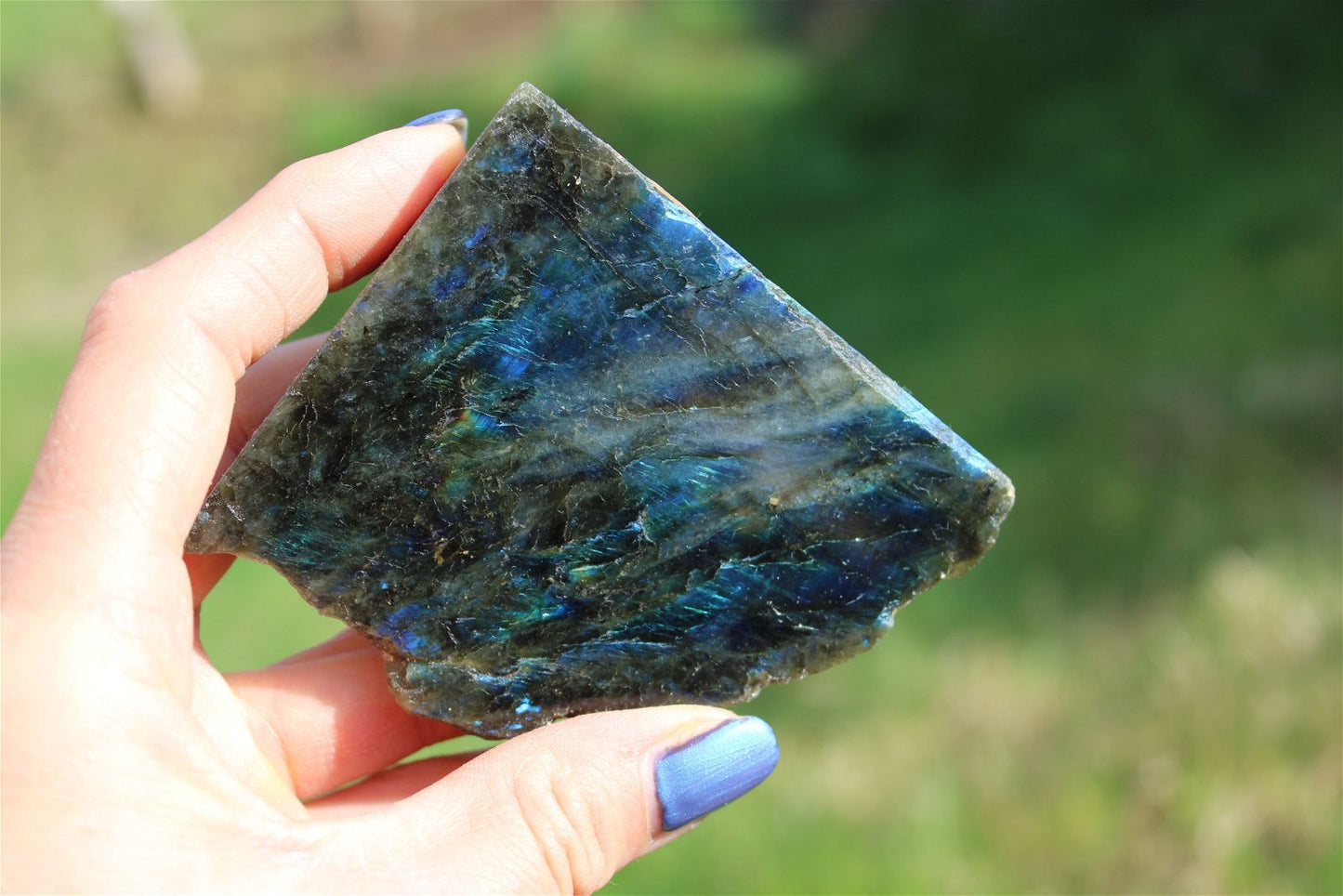 Morceau de labradorite mi-brute AU CHOIX menu déroulant - Aurore Lune