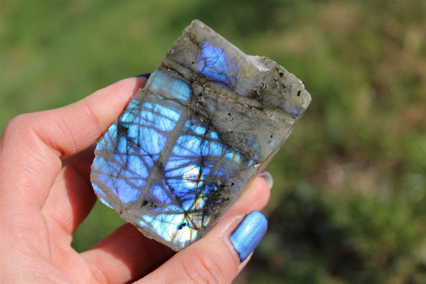 Morceau de labradorite mi-brute AU CHOIX menu déroulant - Aurore Lune