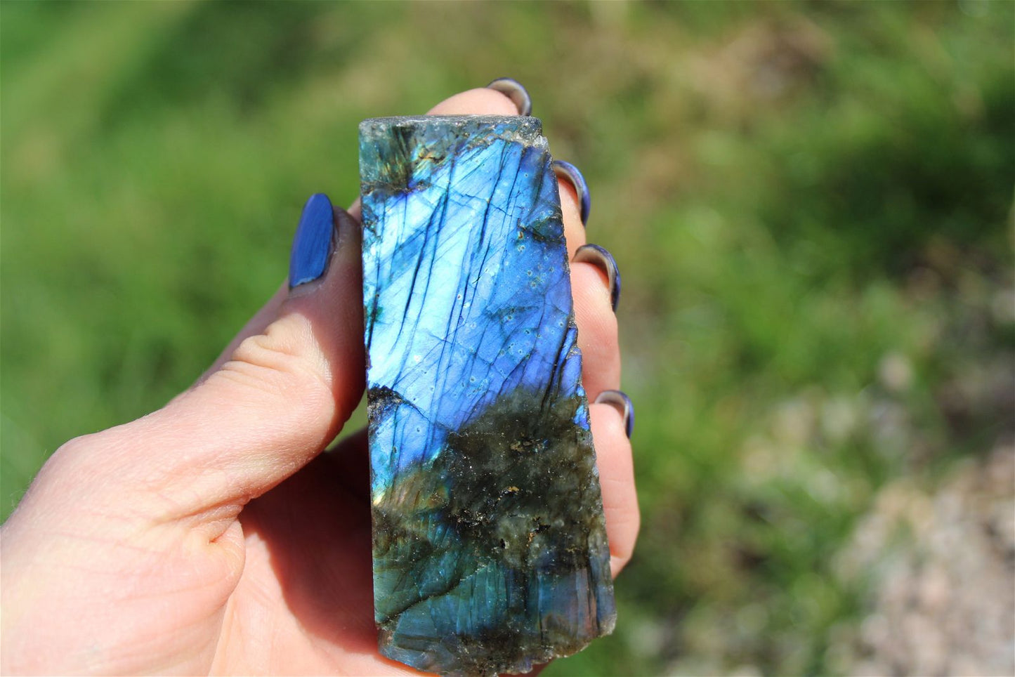 Morceau de labradorite mi-brute AU CHOIX menu déroulant - Aurore Lune