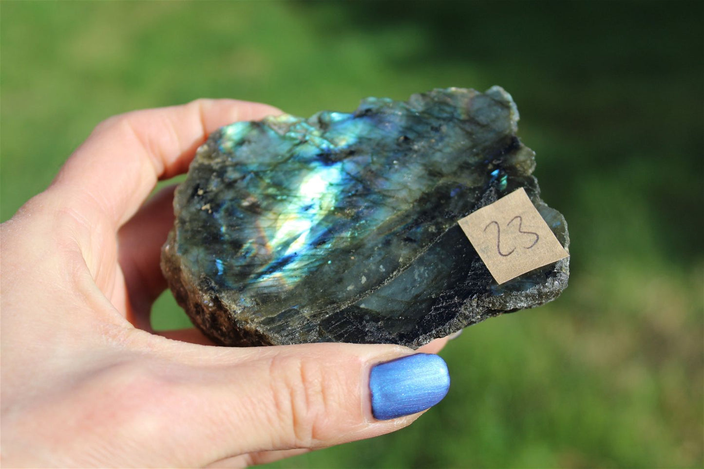 Morceau de labradorite mi-brute AU CHOIX menu déroulant - Aurore Lune