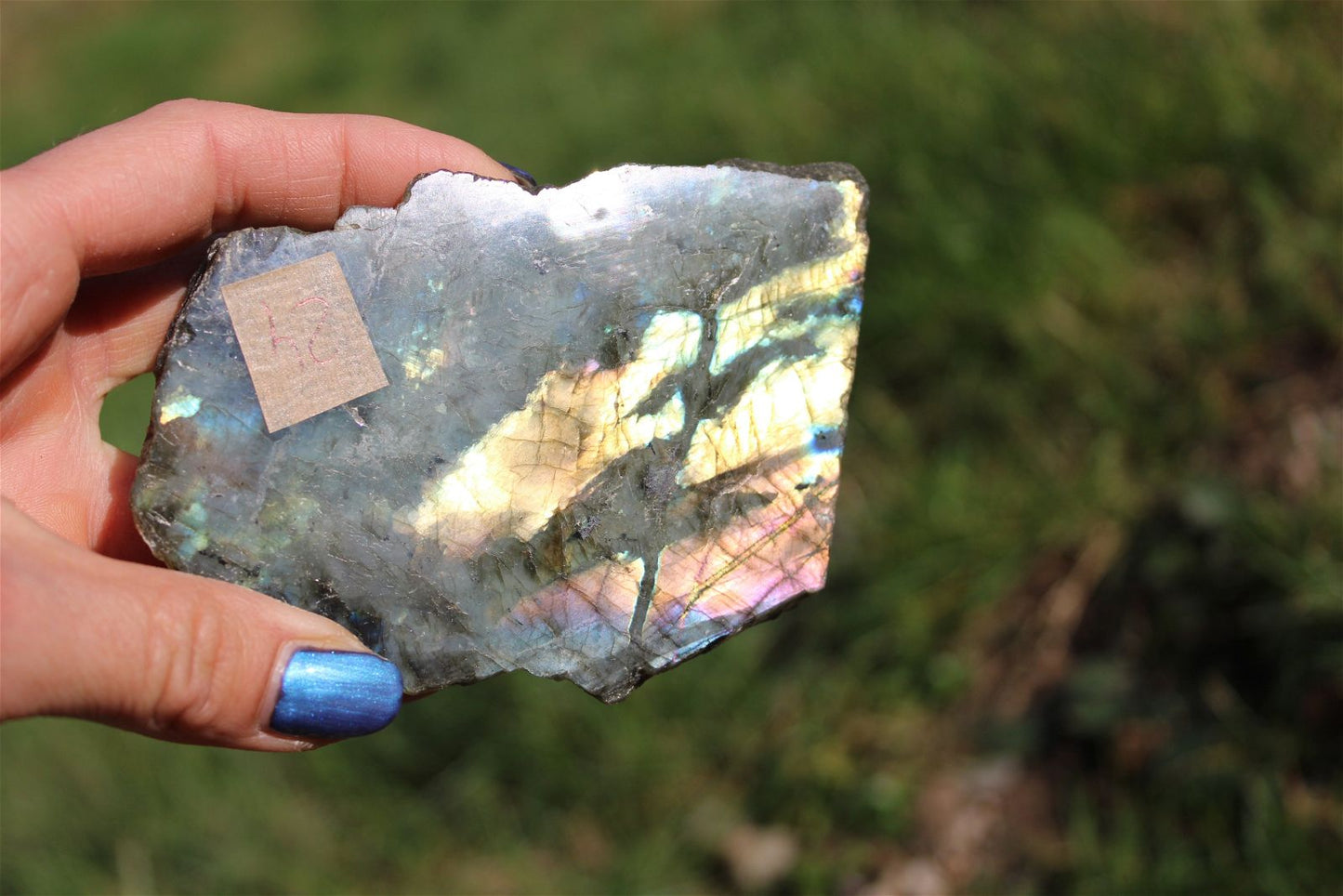 Morceau de labradorite mi-brute AU CHOIX menu déroulant - Aurore Lune