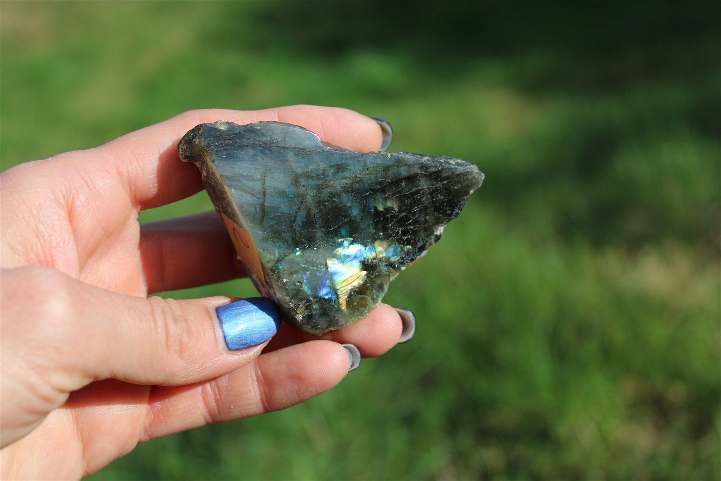 Morceau de labradorite mi-brute AU CHOIX menu déroulant - Aurore Lune