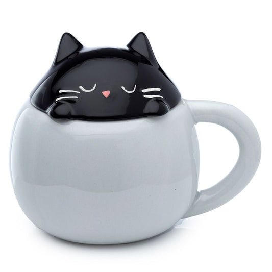 Mug avec Couvercle Feline Fine - Chat - Aurore Lune