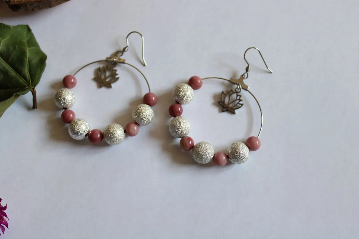 PRINTEMPS DE DOUCEUR * boucles d'oreilles - Aurore Lune