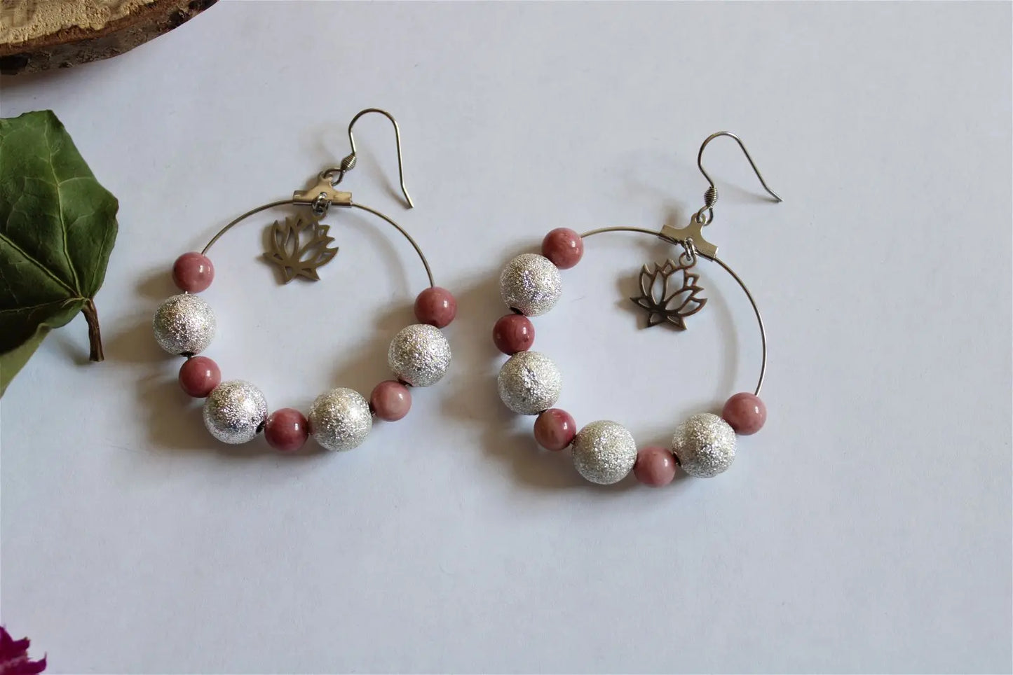 PRINTEMPS DE DOUCEUR * boucles d'oreilles - Aurore Lune