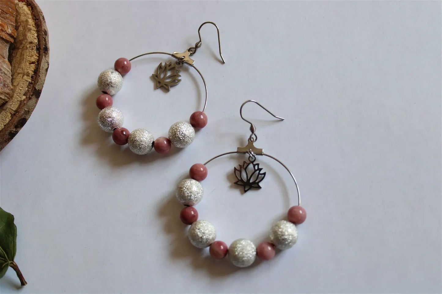 PRINTEMPS DE DOUCEUR * boucles d'oreilles - Aurore Lune