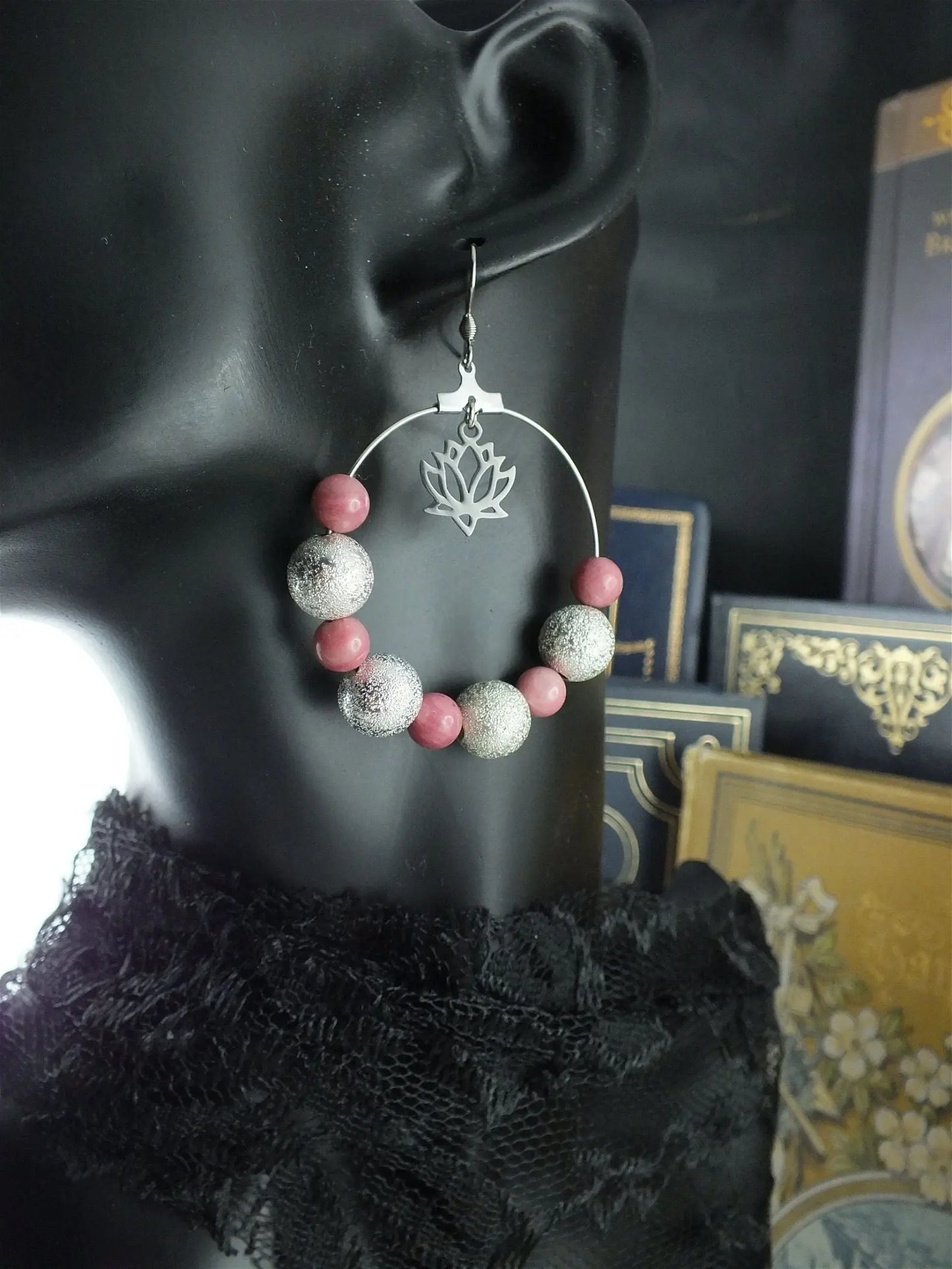 PRINTEMPS DE DOUCEUR * boucles d'oreilles - Aurore Lune