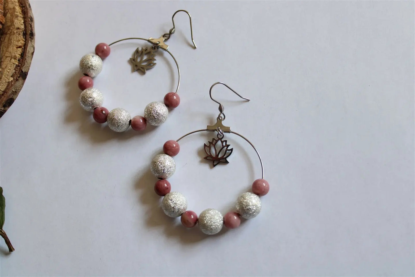 PRINTEMPS DE DOUCEUR * boucles d'oreilles - Aurore Lune