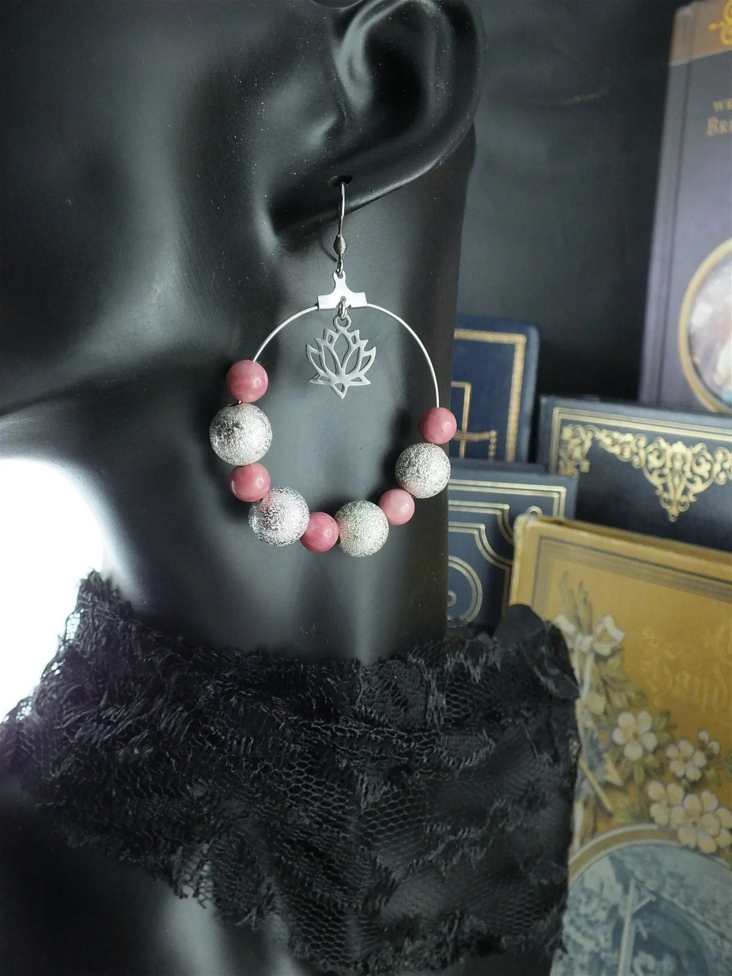 PRINTEMPS DE DOUCEUR * boucles d'oreilles - Aurore Lune
