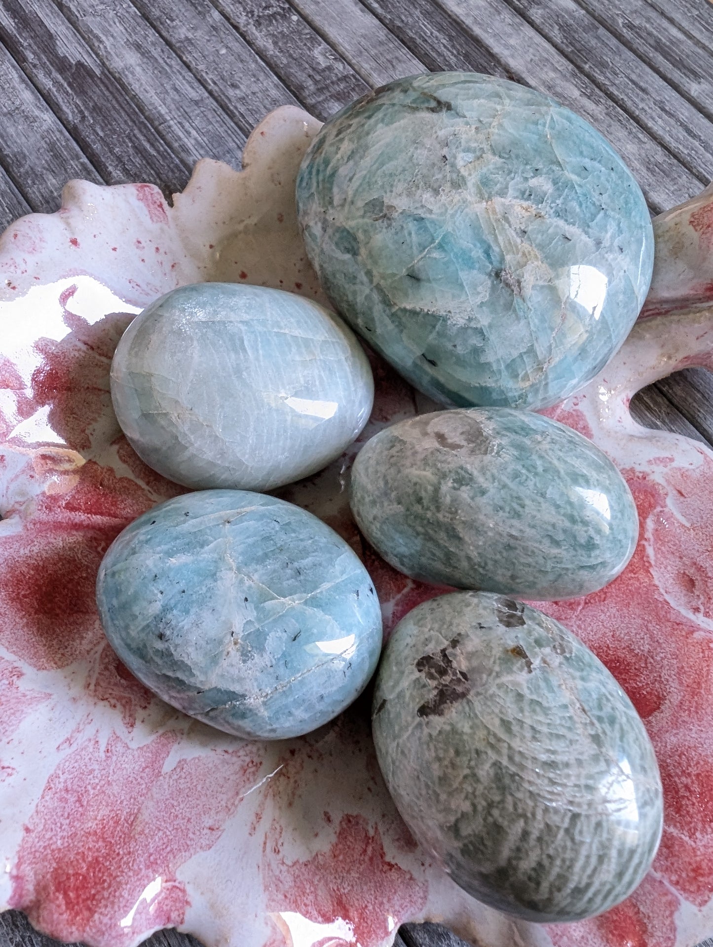 Galet en amazonite au choix - Aurore Lune