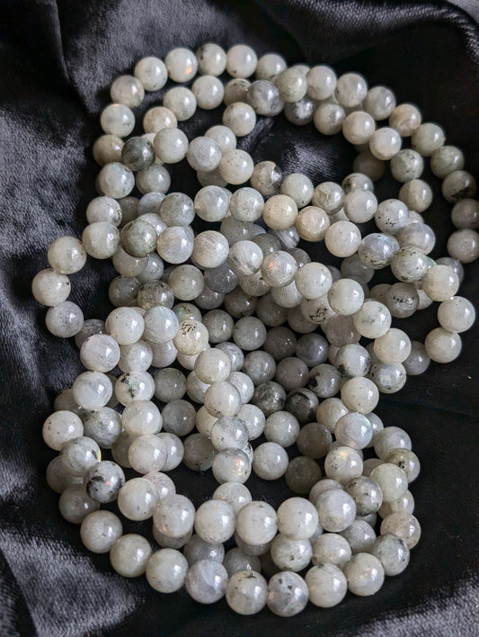 Bracelet élastiqué en labradorite - Aurore Lune