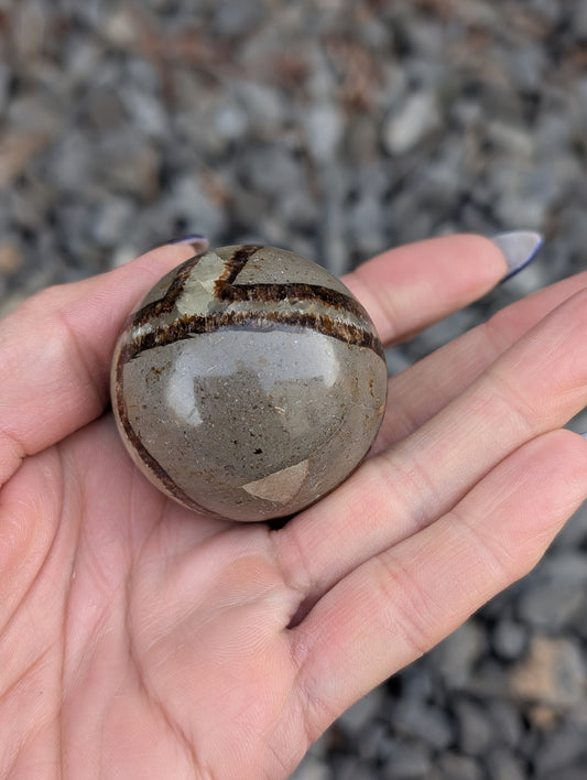 Sphère de septaria - Aurore Lune