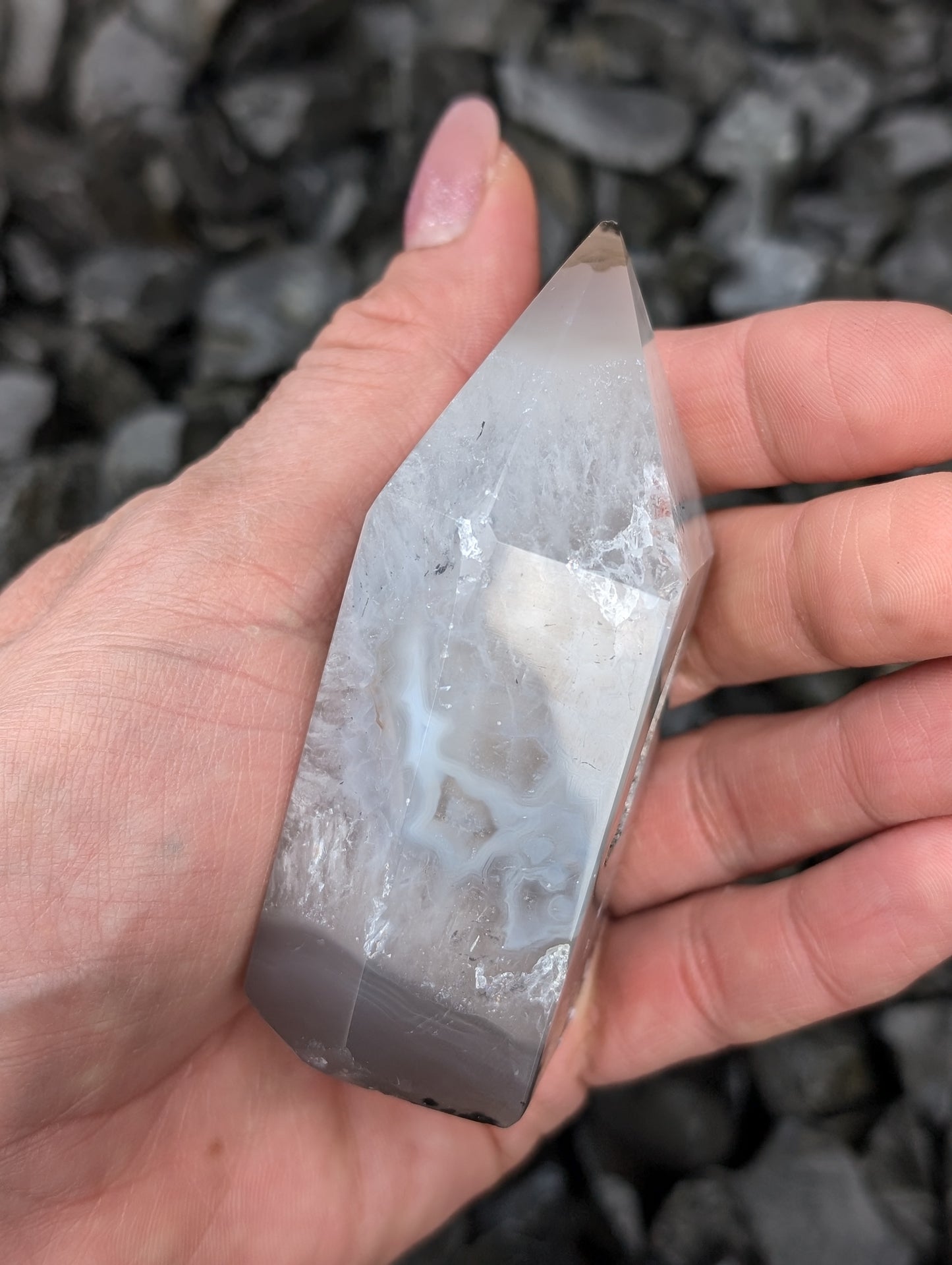 Pointe en agate du Brésil